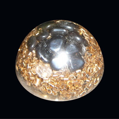 Orgone Half Sphere S - Hematite