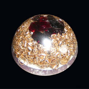 Orgone Half Sphere S - Garnet