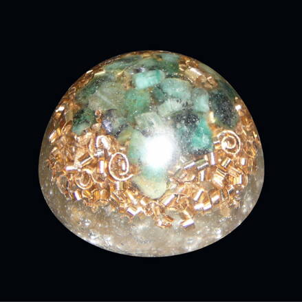 Orgone Half Sphere S - Emerald