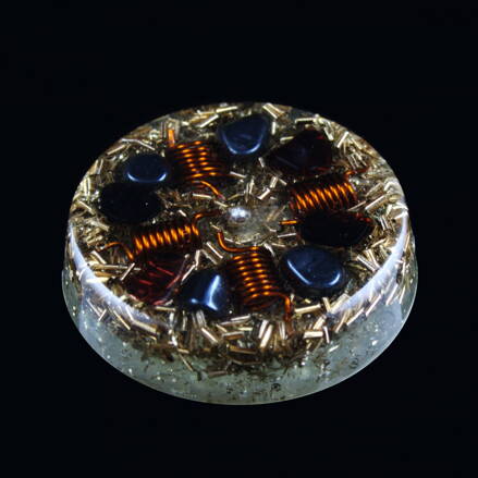 Orgone Round Amulet - Warrior's Shield