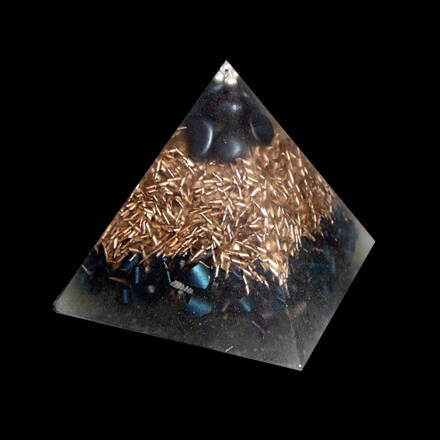 Orgone Pyramid Kepler S - Hematite