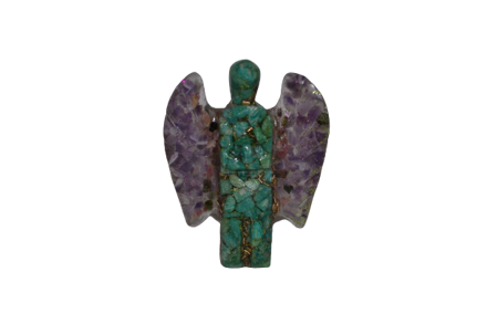 Angel of Humility Orgonite - jade, amethyst