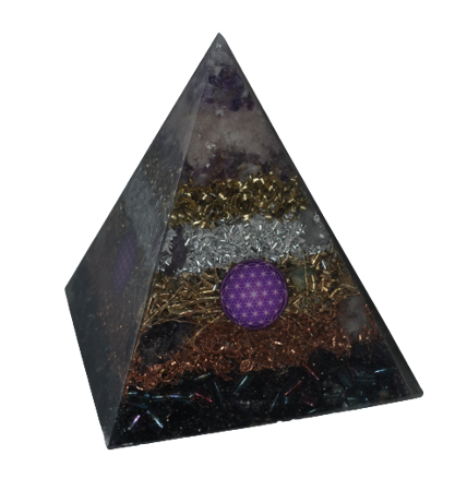 Orgone Pyramid Kepler L - Rosethyst